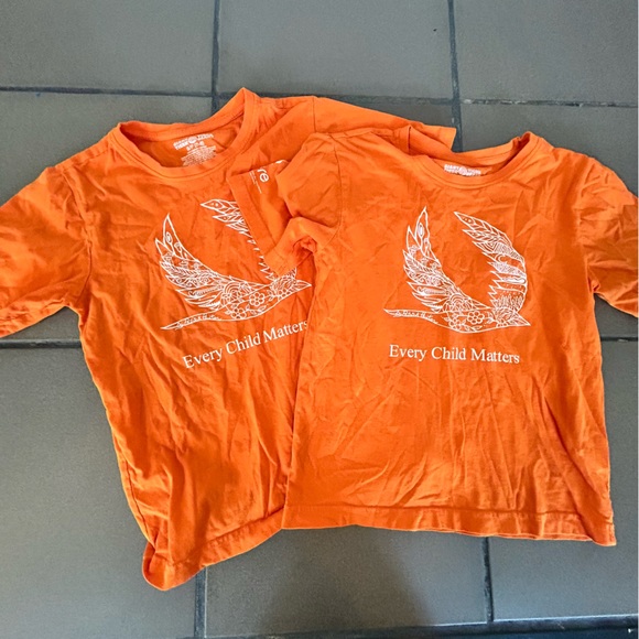 Other - 2 Every Child Matters Orange T shirts (kids 7/8)